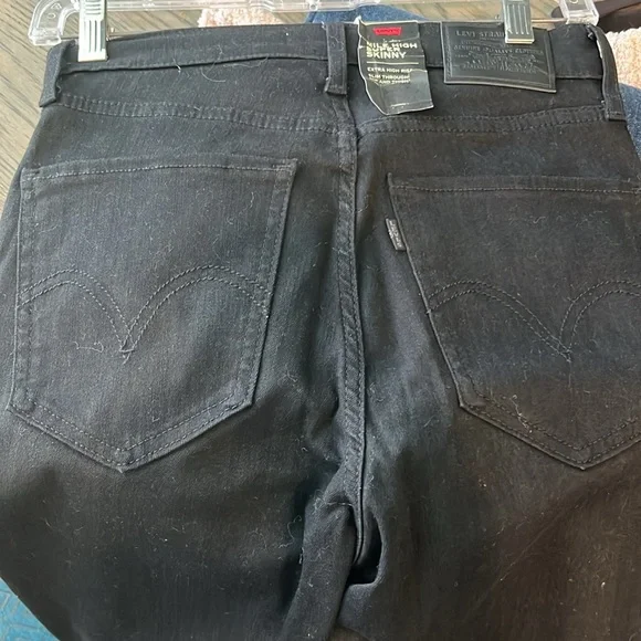 Levis Sculpt 27x30 Mile High Super Skinny New with Tags Black Jeans - Picture 2 of 4